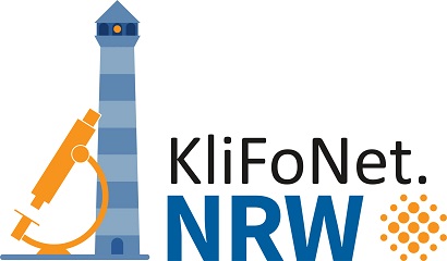 Logo des Leuchtturm KliFoNet.NRW