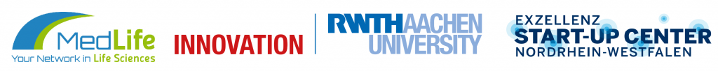 Logo MedLife RWTH Innovation NRW Start-up Center