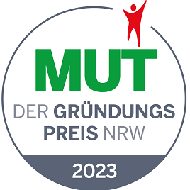 Siegel des MUT – DER GRÜNDUNGSPREIS NRW