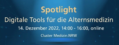 Spotlight: Digitale Tools in der Alternsmedizin am 14.12.2022